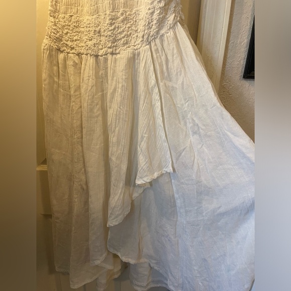 Free People Smocked Drop Waist Midi Dress - Picture 3 of 6